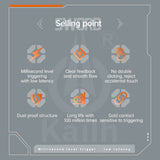 Kailh GM マウス マイクロスイッチ ホワイトブレード ゲーム Esports マイクロスイッチ GM X 1億回のクリック寿命