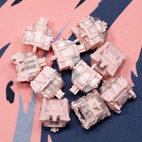 Gateron and ez63 Customized Pink Magnetic Jade PRO Switch - DIYKEY