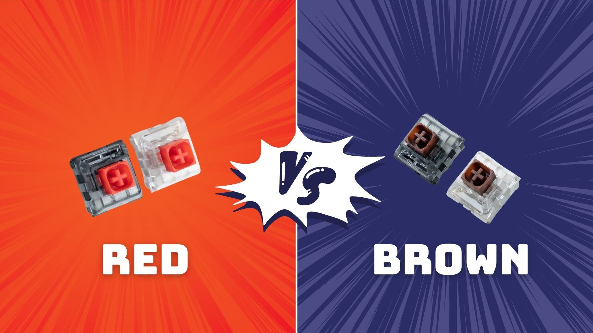 Brown vs. Red Mechanical Keyboard Switches: In-Depth Analysis and Selection Guide