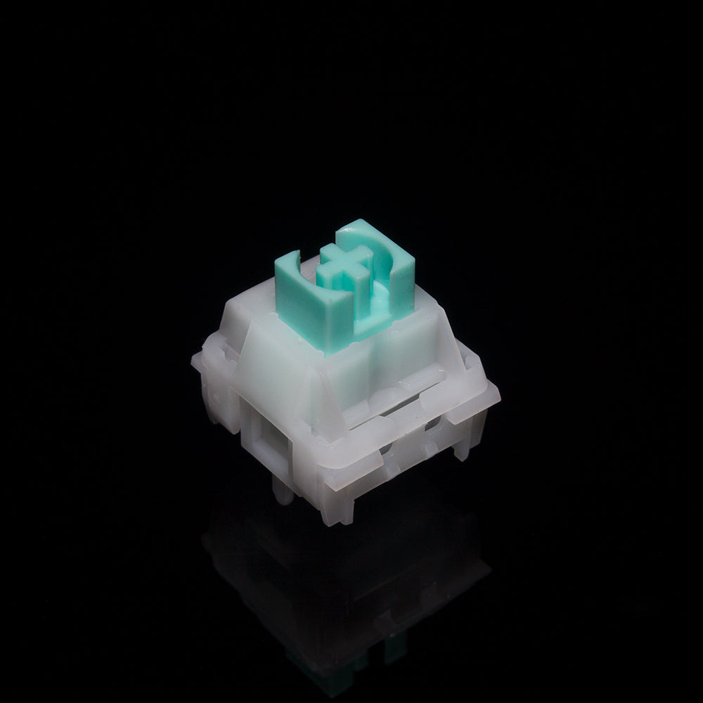 DIYKEY - FL·ESPORTS x Kailh cool mint linear keyboard switch - mint green/white plastic component