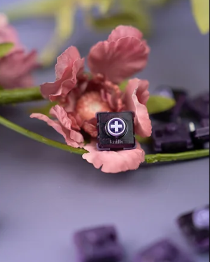 Kailh Purple Iris Linear Fast Actuation Silent Switches Raptor Series Compatible with HITBOX Low Profile Keyboards