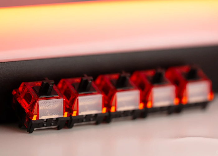 スイッチ ネオン 2台 HMX Geon Raptor MX RGB Gaming Switch | Extreme Linear · Light