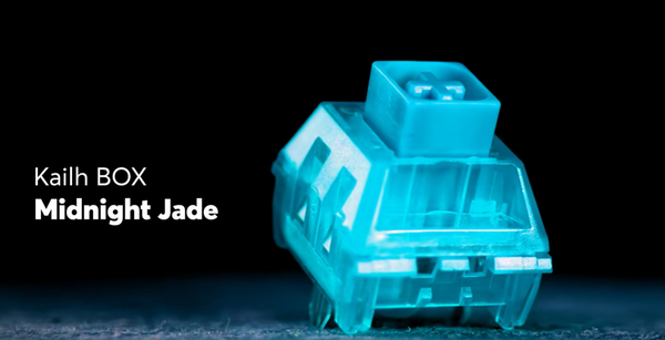 Kailh BOX Midnight Jade Switches — Clicky | 85gf Thick Clickbar · Full PC · IP56