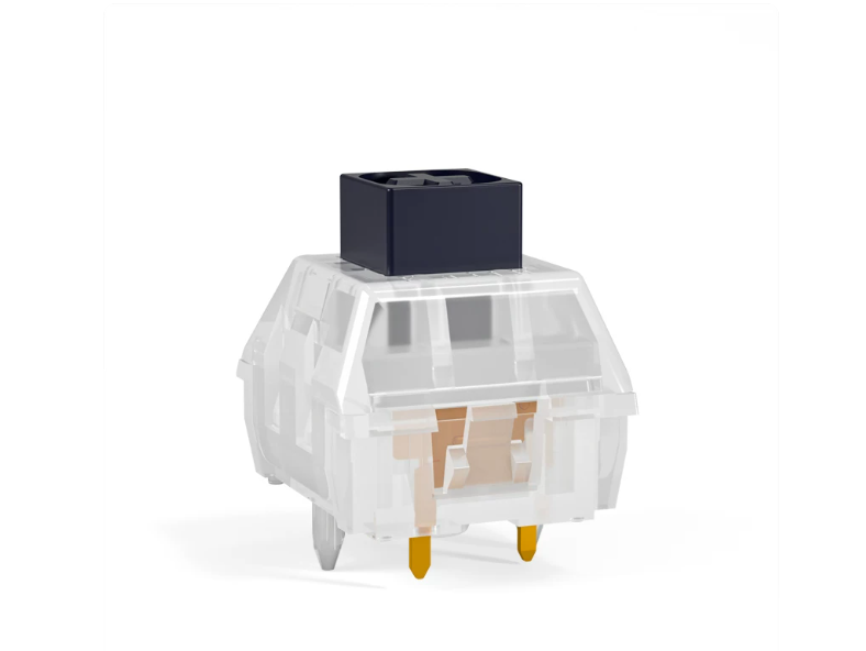 Kailh BOX Crystal Navy Switches — Clicky | 95gf ·  PC Clear · IP56 · 80M Cycles