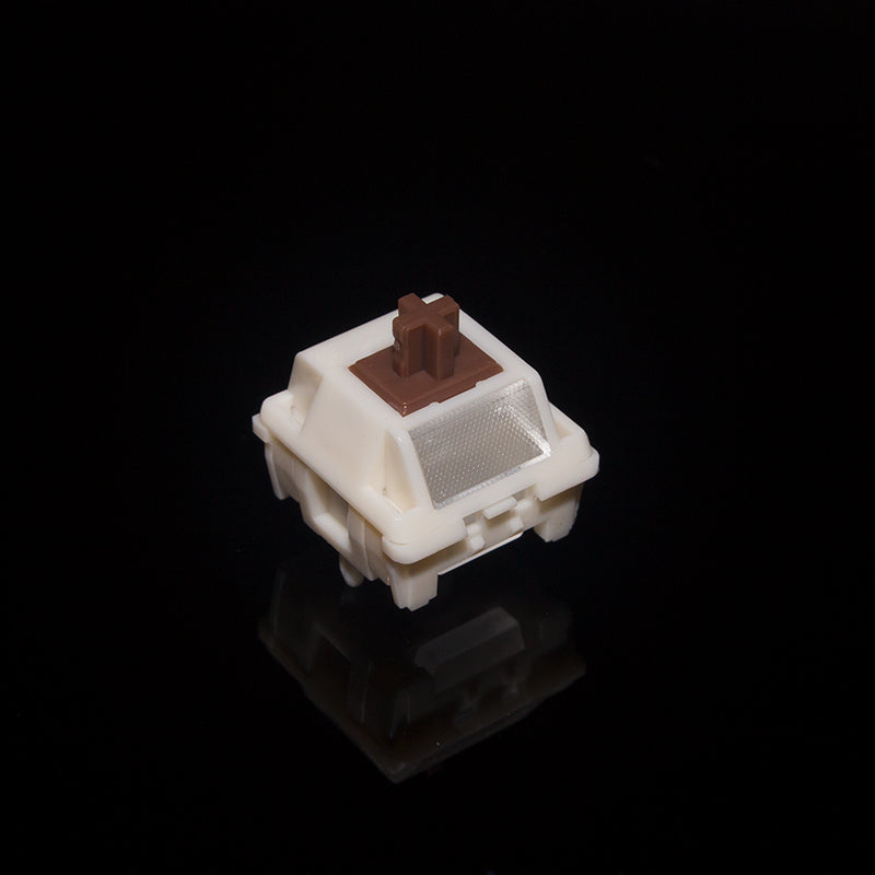 HMX Caramel Pudding V2 — POK Stem Smooth Linear Switch | 37gf or 45gf · Factory Lubed