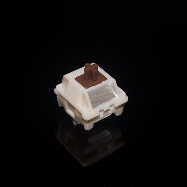 HMX Caramel Pudding V2 — POK Stem Smooth Linear Switch | 37gf or 45gf · Factory Lubed