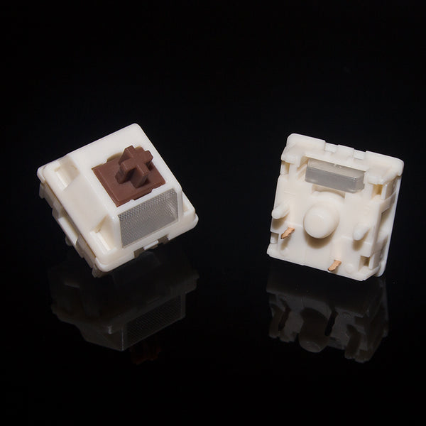 HMX Caramel Pudding V2 — POK Stem Smooth Linear Switch | 37gf or 45gf · Factory Lubed