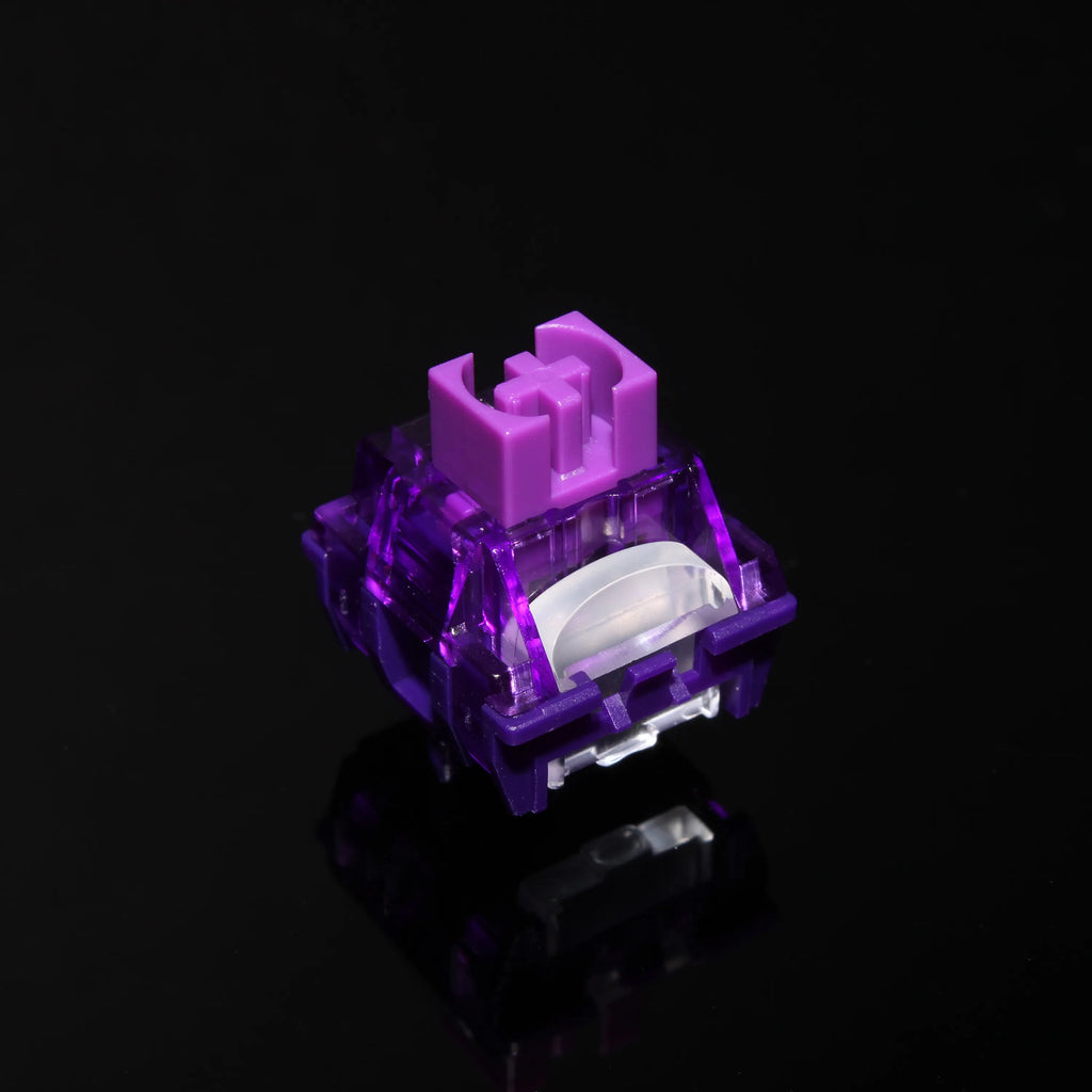 TTC Flaming Purple Linear Switch V2 42G gaming and typing keyboard switches