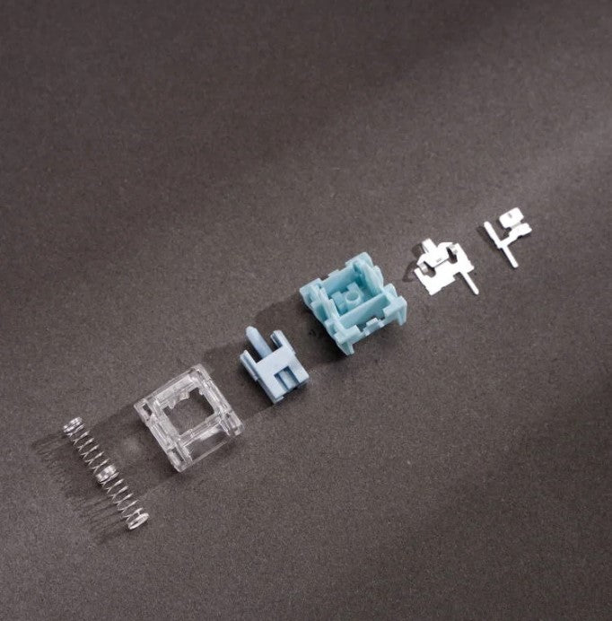 TTC Frozen Silent Bluish White Silent Tactile Switch