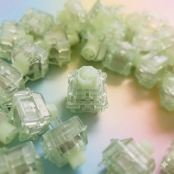 Wuque Studio Flux Clacky green RGB magnetic switch