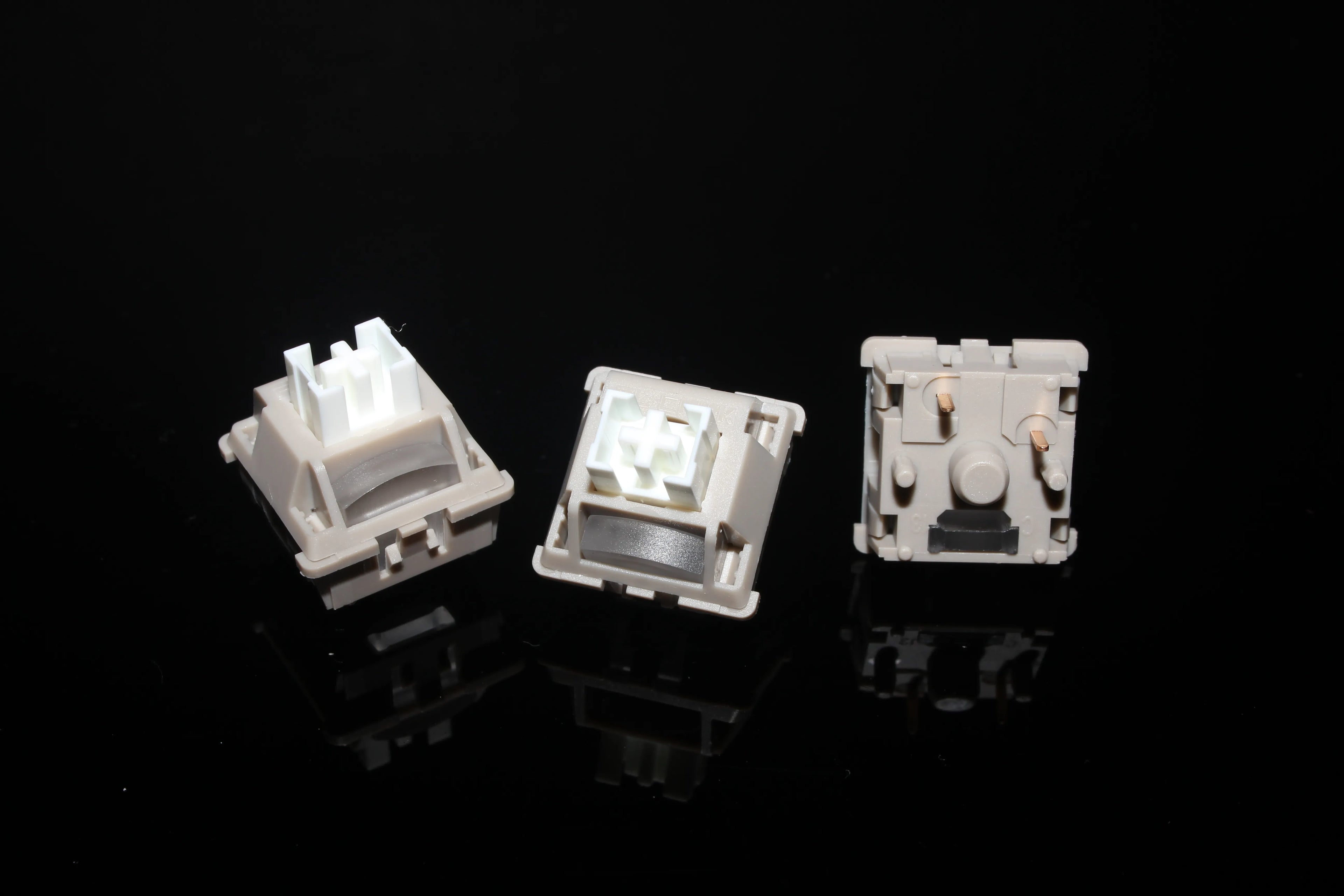 FL·ESPORTS Silent Grey Snow Switch Linear 5Pin Mute Switchs for Mechanical keyboard