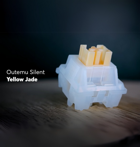 Outemu Silent Yellow Jade  Prominent Tactile Switches Secondary image