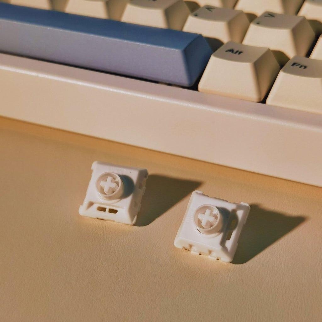Kailh Choc V2 Full POM Low Profile Keyboard Switch White Rain linear switches