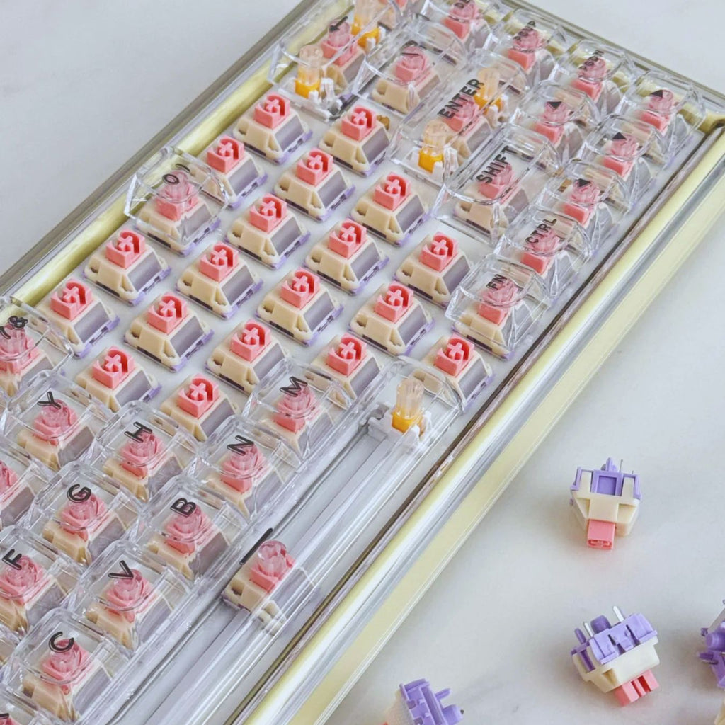 Kailh * Ainbell Belle Custom Switch Light Linear Typing Switch, Smooth with Light Guide - DIYKEY