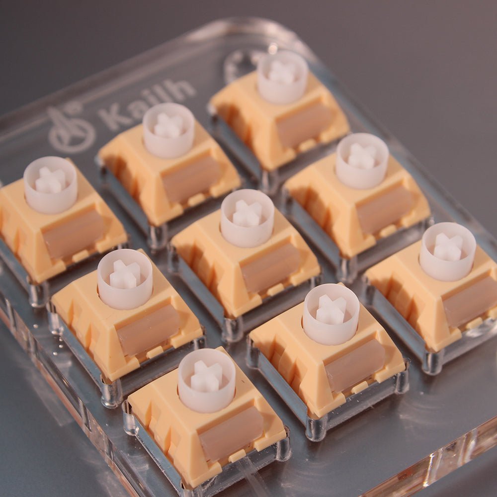 kailh box clicky switch POM Crackle Ice Switches cream switches - DIYKEY