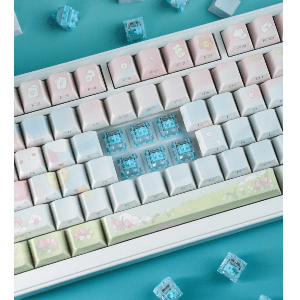 Kailh MX Cyan Sea EWEADN GS75 Customized Mechanical Keyboard Switch HIFI Mahjong