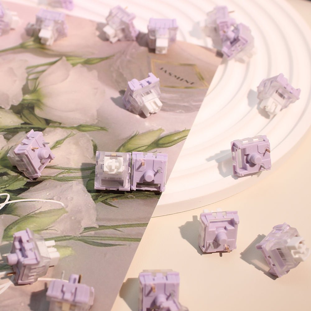 KAILH mx linear switches smooth linear switches cardamom keyboard switches - DIYKEY