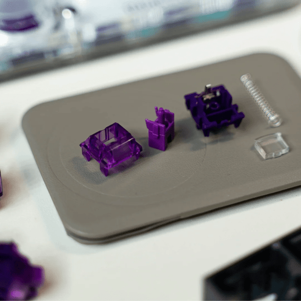 TTC Flaming Purple Linear Switch V2 42G gaming and typing keyboard switches